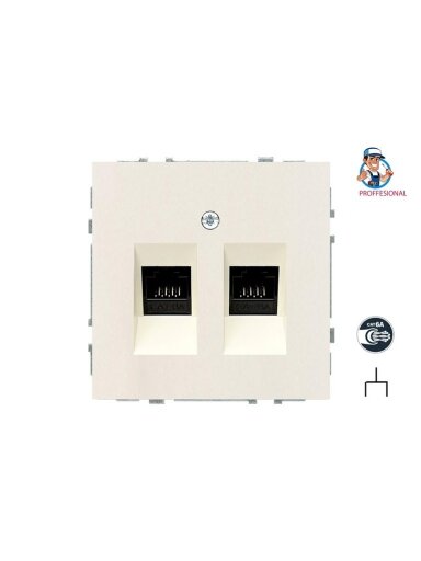 Kompiuterio lizdas LIREGUS MODERN, 2vt., mat. smėlio spalvos Kompiuterio lizdas LIREGUS MODERN, 2vt., mat. smėlio spalvos