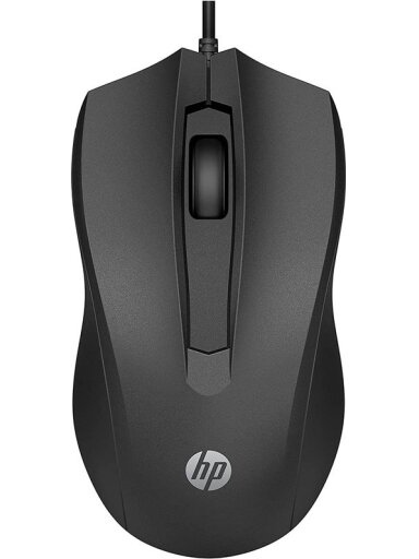 Kompiuterio pelė HP 100 Wired usb / ps/2 laidas, juoda