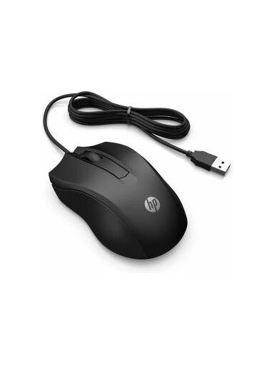 Kompiuterio pelė HP 100 Wired usb / ps/2 laidas, juoda