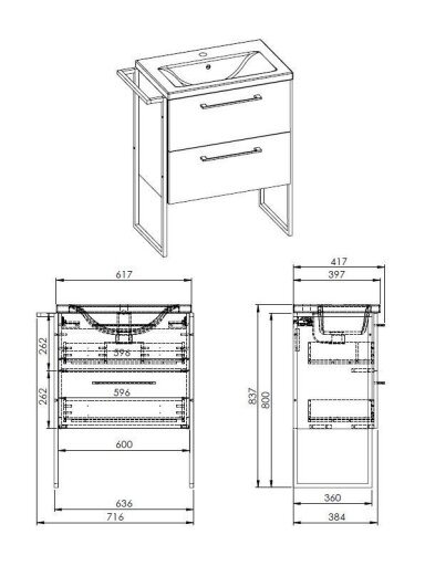 KOMPL CHEESE PLUS FRAME 60 CM ŠV PILKAS
