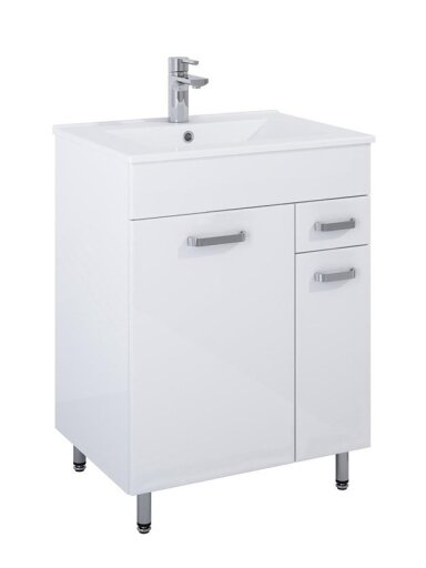 KOMPLEKTAS NIKA 60 CM BALTAS BLIZGUS