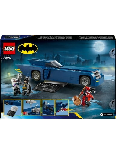 Kon LEGO Betmen su auto prieš Harlę Kvin ir Poną Šaltį 76274