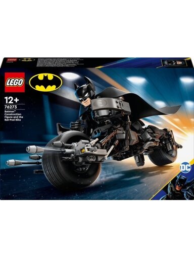 Konstr LEGO Betmen konstruojama figūrėlė ir motociklas 76273