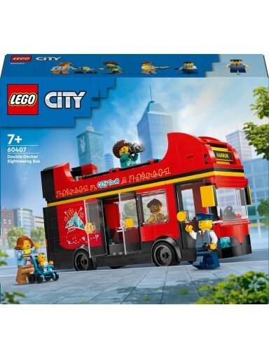 Konstr LEGO City Raudonas dviaukštis apžvalgos autobus 60407