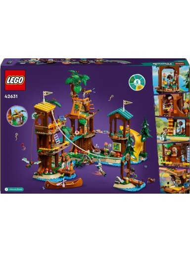 Konstr LEGO Friends Nuotykių stovyklos namelis medyje 42631
