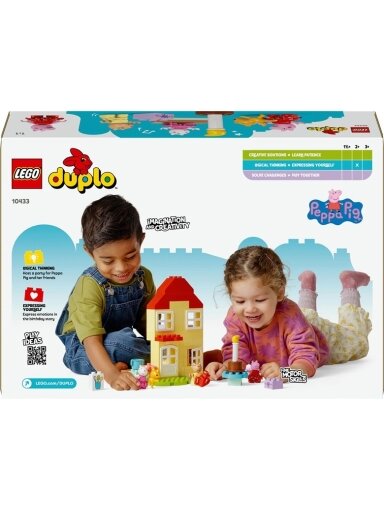 Konstrukt LEGO® Duplo Pepos Pig gimtadienio namelis 10433
