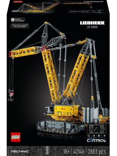 Konstrukt. LEGO Technic Vikšrinis kranas „Liebherr LR 13000“