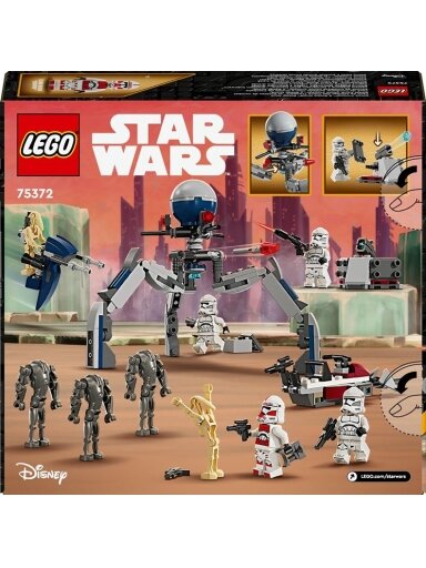 Konstrukt Star Wars Klonų kario ir kovinio droido kovos rink