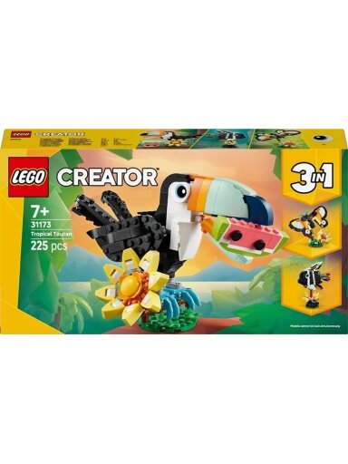 Konstruktorius LEGO 3in1 Wild Animals: Tropical Toucan 31173