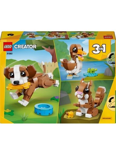 Konstruktorius LEGO® Animals Puppy 31382, 1000 vnt.