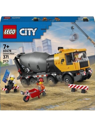Konstruktorius LEGO® Cement Mixer 60478, 1000 vnt.