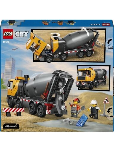 Konstruktorius LEGO® Cement Mixer 60478, 1000 vnt.