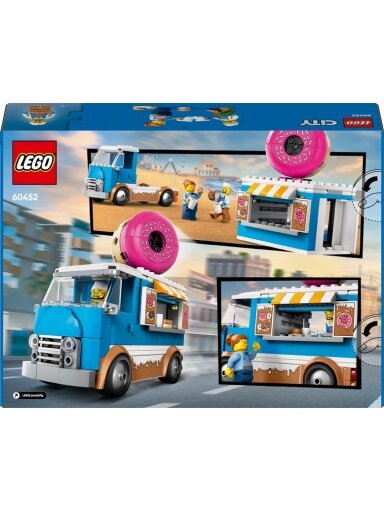Konstruktorius LEGO® City Doughnut Truck 60452, 196 vnt.