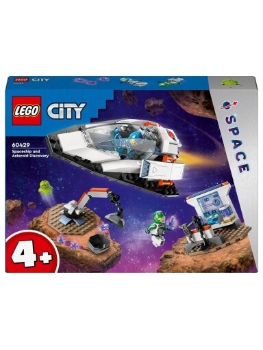 Konstruktorius LEGO City  Erdvėlaivis ir rastas asteroidas