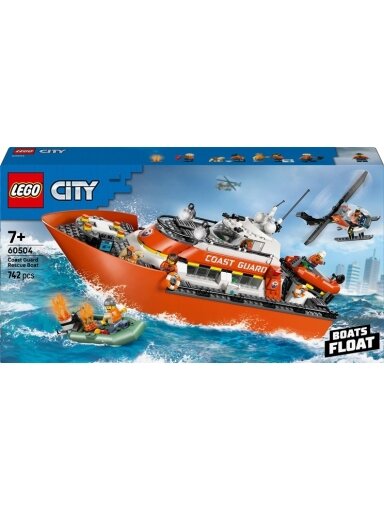 Konstruktorius LEGO® City gelbėtojų kateris 60504, 742 vnt.