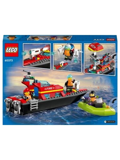 Konstruktorius LEGO City Ugniagesių kateris 60373