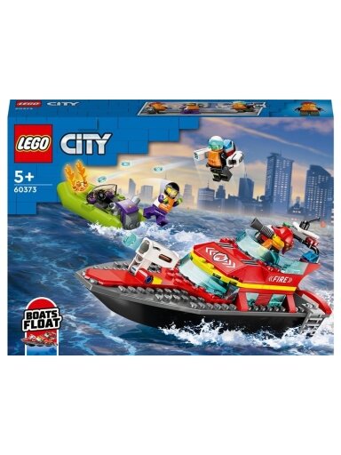 Konstruktorius LEGO City Ugniagesių kateris 60373