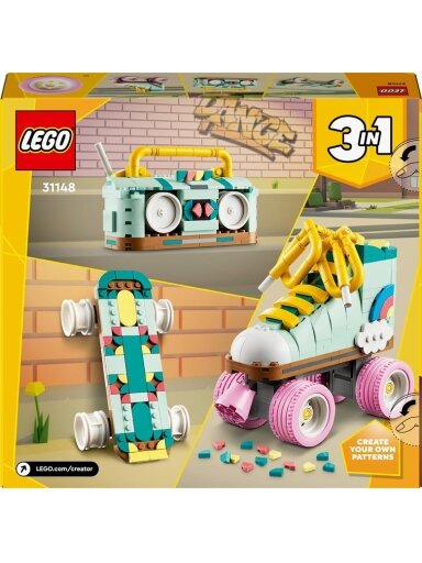 Konstruktorius LEGO® Creator 3in1 Retro riedučiai 31148