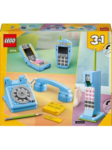 Konstruktorius LEGO® Creator 3in1 Retro Telephone 31174