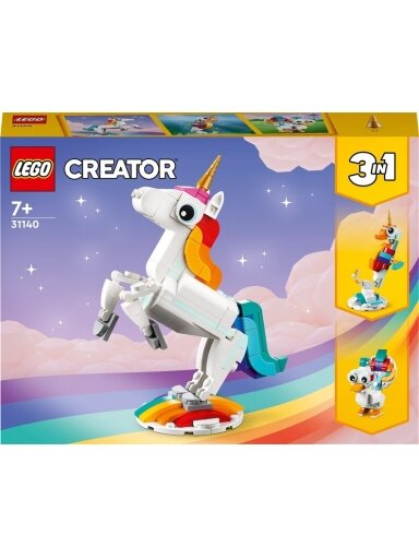 Konstruktorius LEGO Creator 3in1 Stebuklingas vienaragis