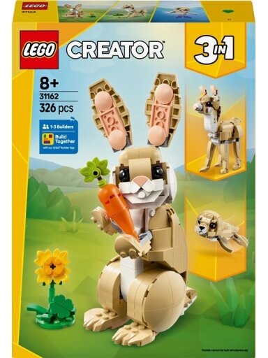 Konstruktorius LEGO® Creator Cute Bunny 31162, 326 vnt.