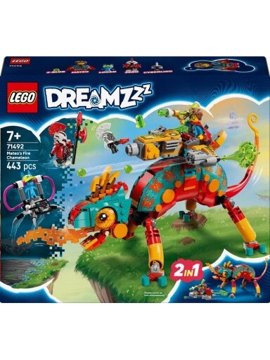 Konstruktorius LEGO® DREAMZzz Mateo's Fire Chameleon 71492