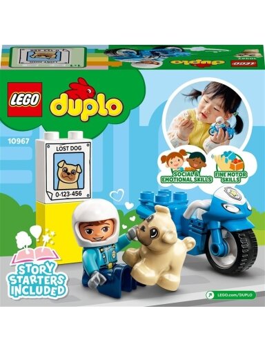 Konstruktorius LEGO® DUPLO® Policijos motociklas  10967
