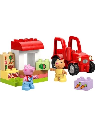 Konstruktorius LEGO DUPLO Traktorius ir kioskas 10468, 18vnt