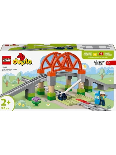 Konstruktorius LEGO® Duplo Traukinio tilto ir bėgių rinkinys