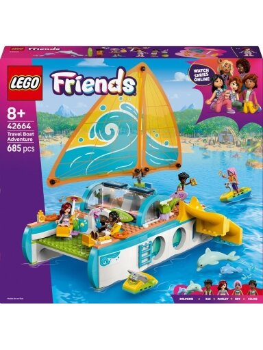 Konstruktorius LEGO® Friends Travel Boat Adventure 42664