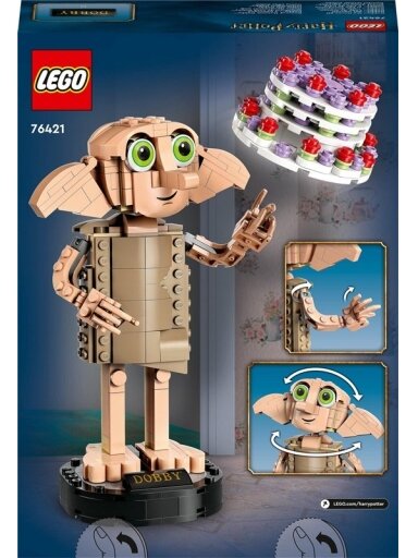 Konstruktorius LEGO Harry Potter Namų elfas Dobis 76421