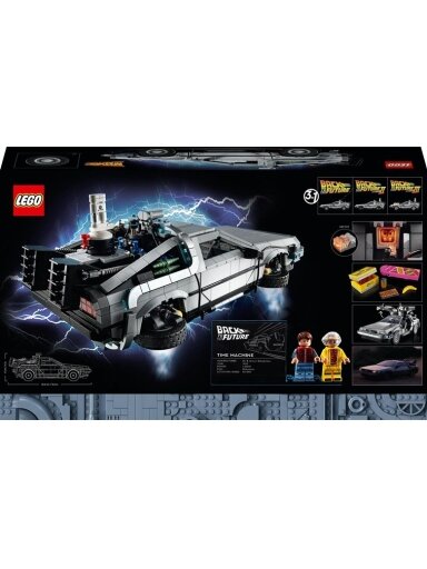 Konstruktorius LEGO® Icons Atgal į ateitį: laiko mašina