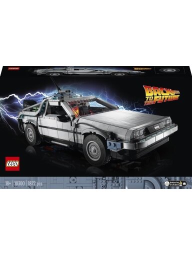 Konstruktorius LEGO® Icons Atgal į ateitį: laiko mašina