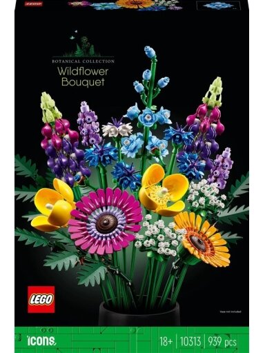 Konstruktorius LEGO Icons Laukinių gėlių puokštė 10313