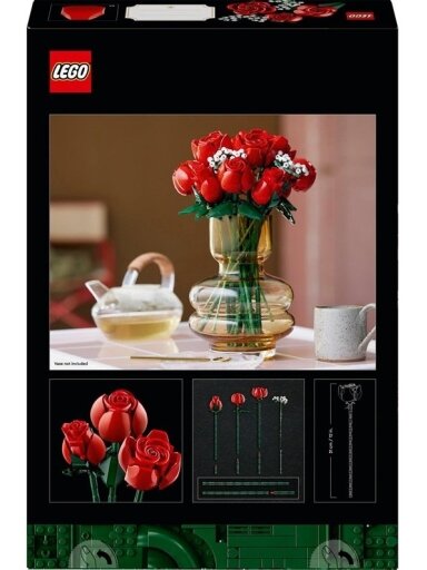 Konstruktorius LEGO® Icons Rožių puokštė 10328