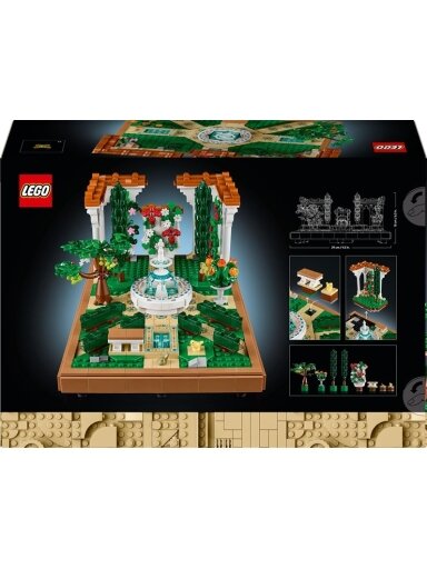 Konstruktorius LEGO® Icons Sodas su fontanu 10359, 1302 vnt.