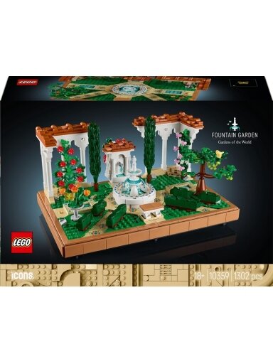 Konstruktorius LEGO® Icons Sodas su fontanu 10359, 1302 vnt.
