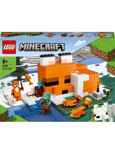 Konstruktorius LEGO Minecraft Lapių buveinė 21178, 193 vnt.