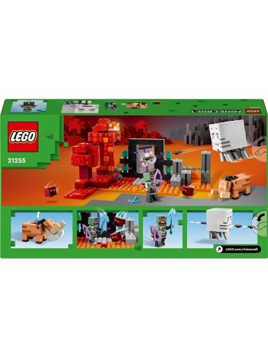 Konstruktorius LEGO® Minecraft Pasala „Nether“ portale 21255