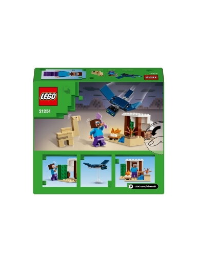 Konstruktorius LEGO® Minecraft  Styvo ekspedicija dykumoje