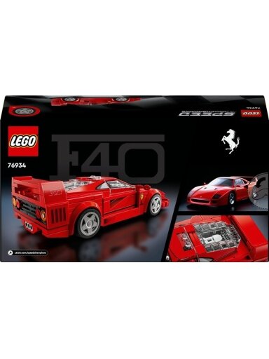 Konstruktorius LEGO® Speed Champions Ferrari F40 76934