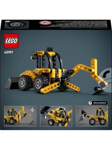 Konstruktorius LEGO® Technic Backhoe Loader 42197, 104 vnt.
