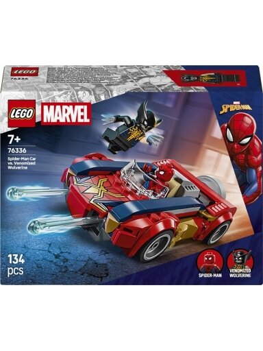Konstruktorius LEGO® Žmogaus voro automobilis 76336, 134vnt.