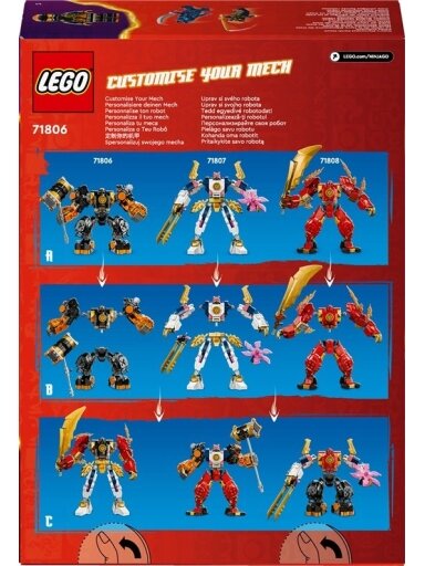 Konstruktorius Ninjago Jay kovinio roboto pakuotė 71805