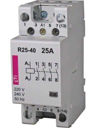 Kontaktorius Eti, 25A, 1.6kW