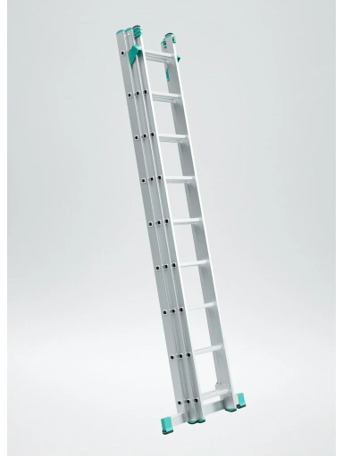 Kopėčios aliuminės, atremiamos, ištraukiamos, (laiptams) 3dalių EUROSTYL | 3x8 pakopų 230-513cm.