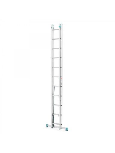 Kopėčios aliuminės, universalios, dvipusės, ištraukiamos, 2 dalių EUROSTYL | 2x13 pakopų 371-625cm