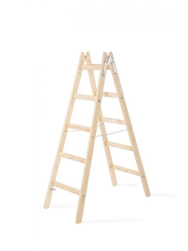 Kopėčios medinės | 2x5, 1.59m Kopėčios medinės | 2x5, 1.59m