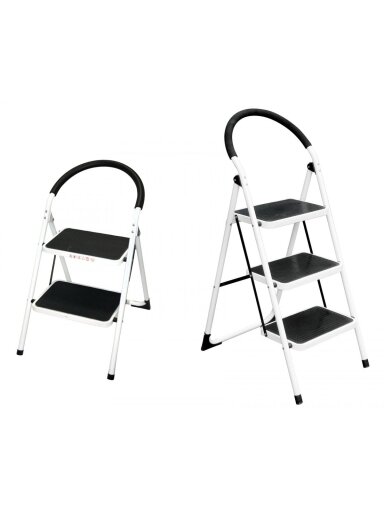 Kopėčios plieninės buitinės Lansi | 3 pakopų 72cm, max 150kg