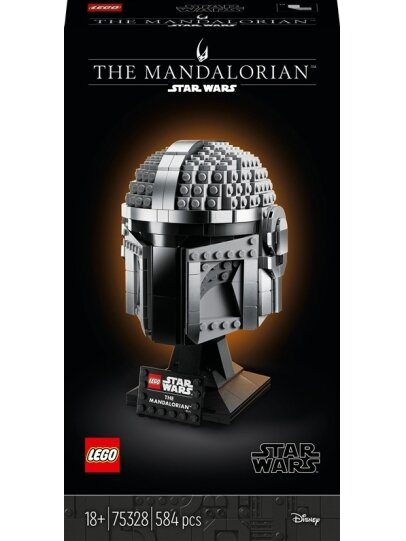 Konstruktorius LEGO Star Wars The Mandalorian™ šalmas 75328 Konstruktorius LEGO Star Wars The Mandalorian™ šalmas 75328